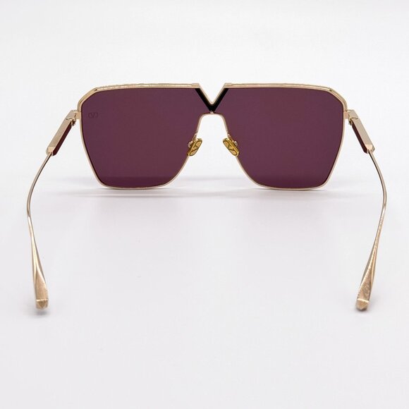 NEW VALENTINO SUNGLASSES UNISEX GOLD V-GOLDSHIELD VLS-137B EYEWEAR VALENTINO main image 7